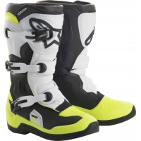 Botas alpinestars tech 3s crianÇa preto/branco/ama. 2018