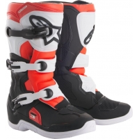 Botas alpinestars tech 3s crianÇa preto/branco/verm. 2018