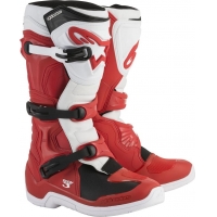 Botas alpinestars tech 3 vermelho/branco 2018