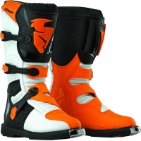 Botas thor blitz crianÇa branco/laranja