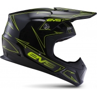 Capacete evs t5 pinner preto/ama. fluor