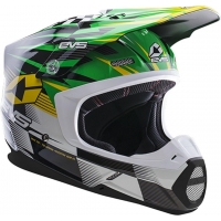 Capacete evs t5 speedway verde/amarelo