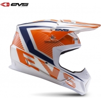 Capacete evs t5 vector laranja/azul