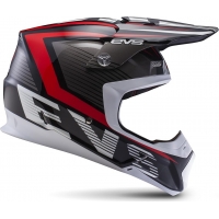 Capacete evs t5 vector preto/vermelho