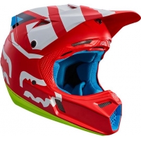 Capacete fox v3 creo vermelho