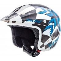 Capacete nau free trial n400 branco/azul