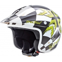 Capacete nau free trial n400 branco/ama.