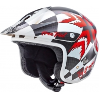 Capacete nau free trial n400 branco/verm.