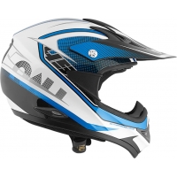 Capacete nau mx raid preto/azul