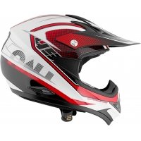 Capacete nau mx raid preto/vermelho