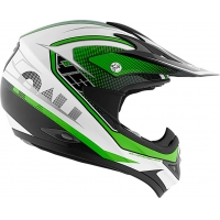 Capacete nau mx raid preto/verde