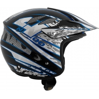 Capacete nau overnet n400 preto/azul