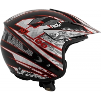 Capacete nau overnet n400 preto/verm.