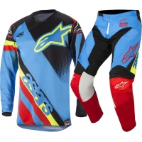 Conj. calÇa/camisola alpinestars racer supermatic azul 2018