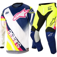 Conj. calÇa/camisola alpinestars racer supermatic branco 2018