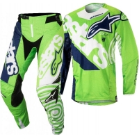 Conj. calÇa/camisola alpinestars techstar venom verde 2018