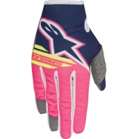 Luvas alpinestars radar flight azul/rosa 2018