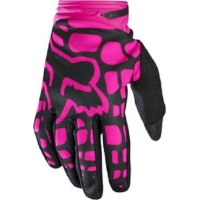 Luvas fox dirtpaw mulher preto/rosa