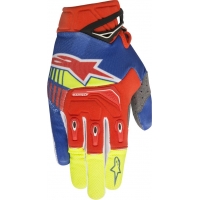 Luvas alpinestars techstar azul/vermelho 2018