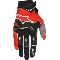 Luvas alpinestars techstar preto/vermelho 2018