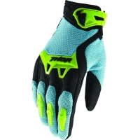 Luvas thor spect preto/azul/verde fluor