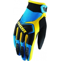 Luvas thor spectrum s8 azul/preto/amarelo 2018