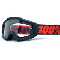 Óculos 100% accuri gunmetal enduro lente transparente dupla