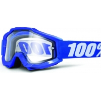 Óculos 100% accuri reflex blue enduro lente transparente dupla