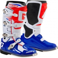 Botas gaerne mx sg 10 branco/azul/vermelho