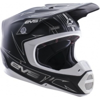 Capacete evs t5 pinner preto matte/branco