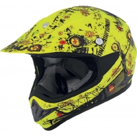 Capacete nau graffiti n45 amarelo