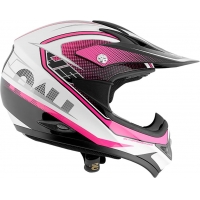 Capacete nau mx raid preto/rosa