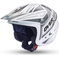 Capacete nau overall n400 branco/cinz.