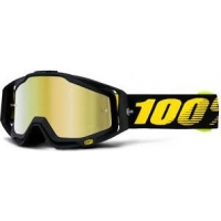 Óculos 100% racecraft race day lente espelhada dourada