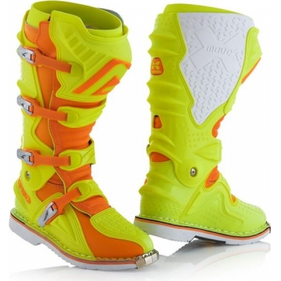 Botas acerbis x-move 2.0 amarelo/laranja 2018