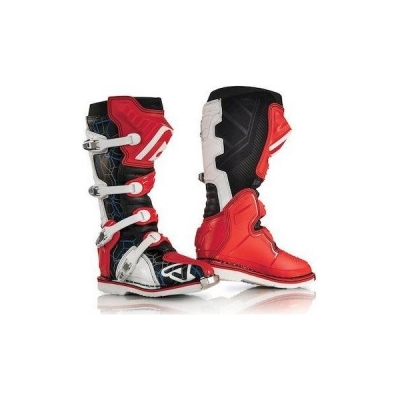 Botas acerbis x-pro v preto/vermelho