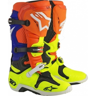 Botas alpinestars tech 10 laranja 2018