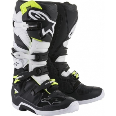 Botas alpinestars tech 7 preto/branco 2018