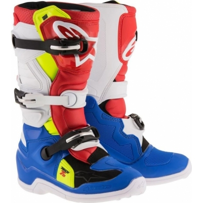 Botas alpinestars tech 7s crianÇa azul/branco/verm. 2018