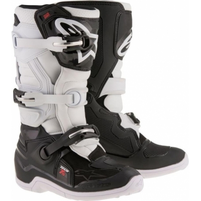 Botas alpinestars tech 7s crianÇa preto/branco 2018