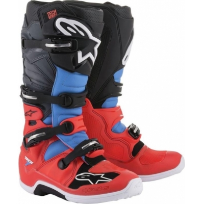 Botas alpinestars tech 7 verm./azul 2018