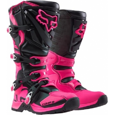 Botas fox comp 5 mulher preto/rosa