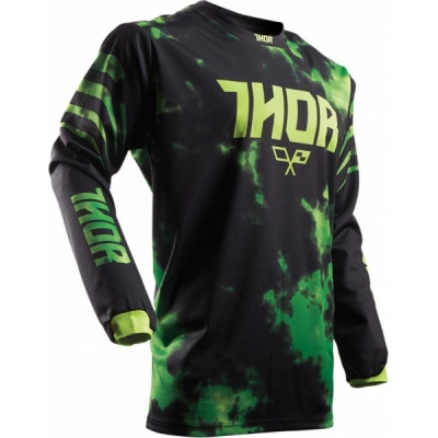 Camisola thor pulse aktiv crianÇa preto/verde/amarelo