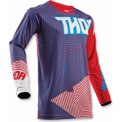 Camisola thor pulse geotec vermelho/azul 2018