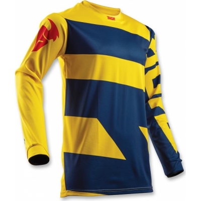 Camisola thor pulse level azul/amarelo 2018