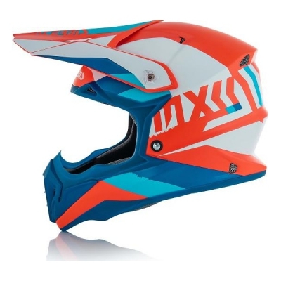 Capacete acerbis impact 3.0 branco/azul 2018