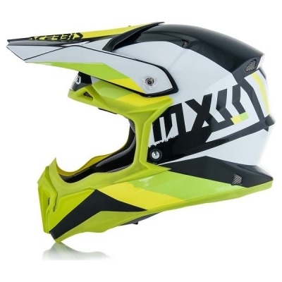 Capacete acerbis impact 3.0 branco/verde 2018