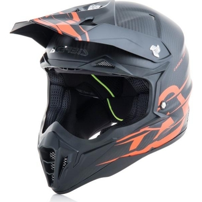 Capacete acerbis impact carbon laranja 2018