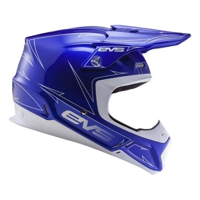 Capacete evs t5 pinner azul/branco