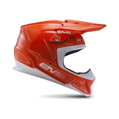 Capacete evs t5 pinner laranja/white